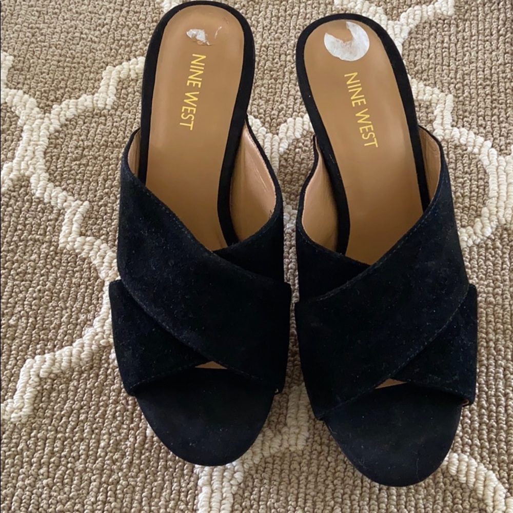 Nine West cork mules size 8 1/2